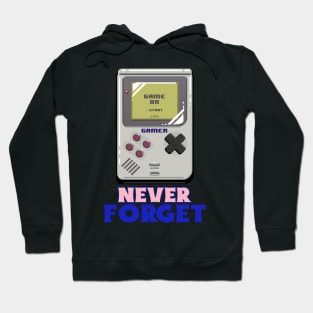 Never Forget Handheld Retro Vintage 70s 80s 90s 2000s Hoodie